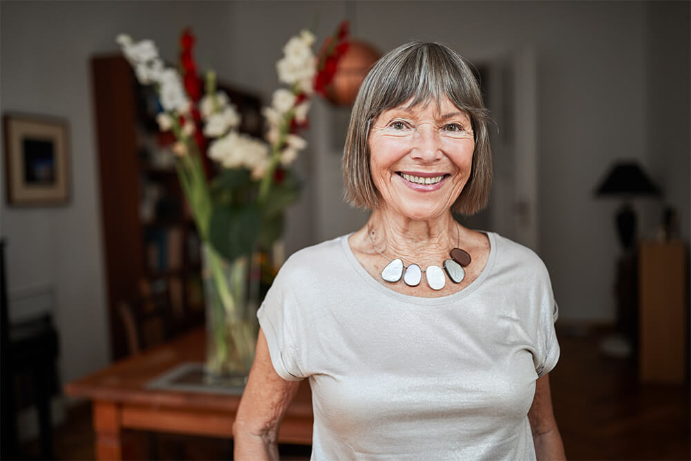 Woman smiling at the camera